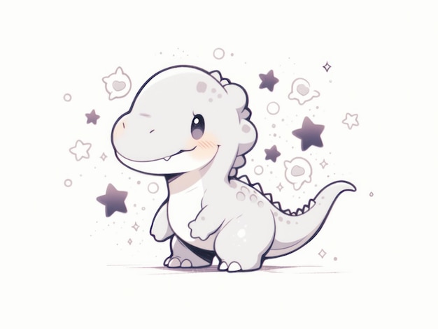 baby dinosaur illustration