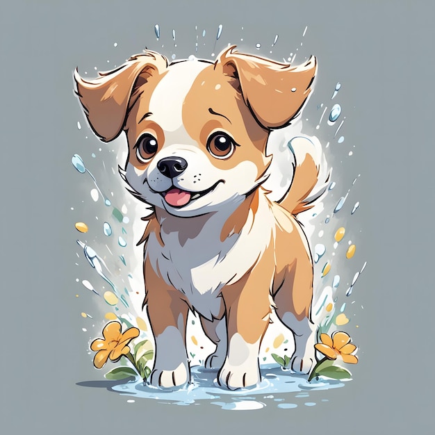 Baby Dog Illustration