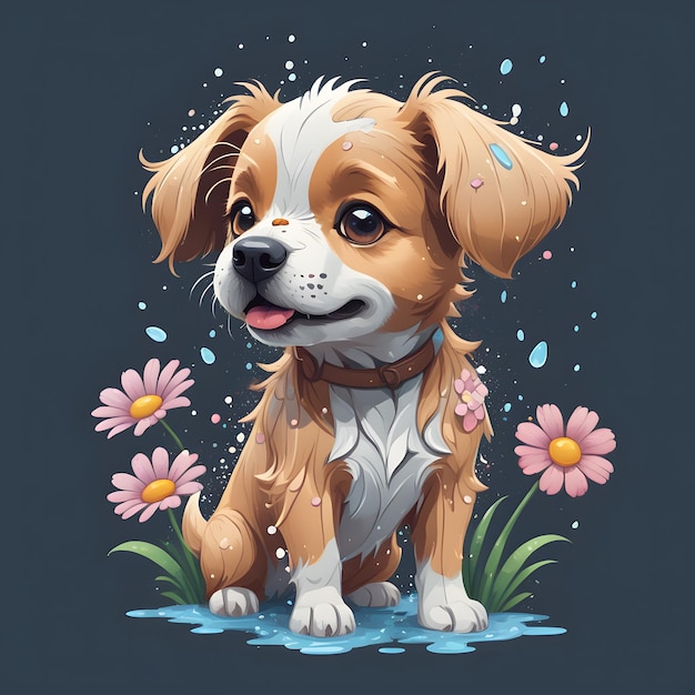 Baby Dog Illustration