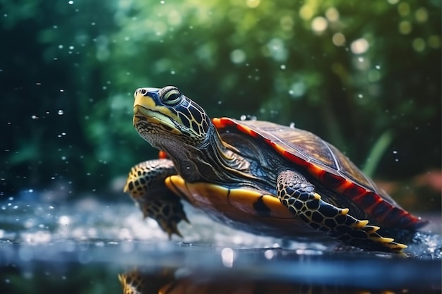 Baby Eastern Painted Turtle AI Generatief