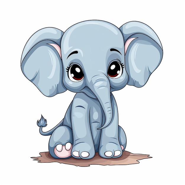 Baby Elephant Art Kinderen kleurboek