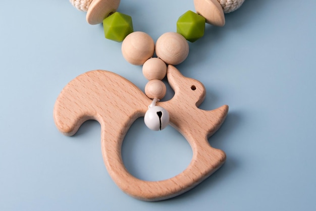 Baby- en peuterspeelgoed. Baby rammelaars voor kinderwagen. Houten mobiel rammelaarspeelgoed, nordic kamerdecoratie, baby kraamcadeau