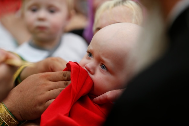 Photo the baby  of the eucharist