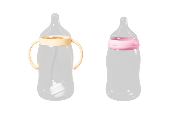 Baby feeder model baby product feedingbottle 3d rendering