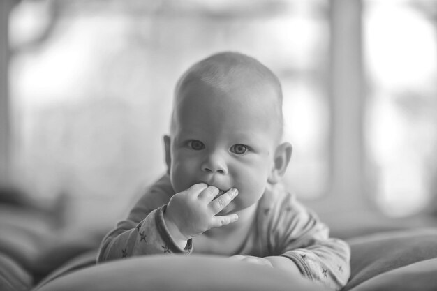 baby first teeth portrait baby happiness