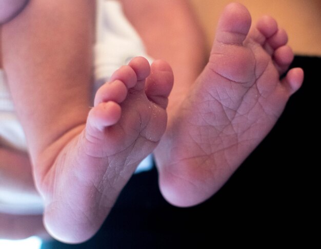 Baby foot Newborn baby boy