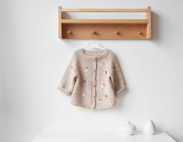 Baby gebreide kleding Handgemaakte gebreide kleding met borduursels