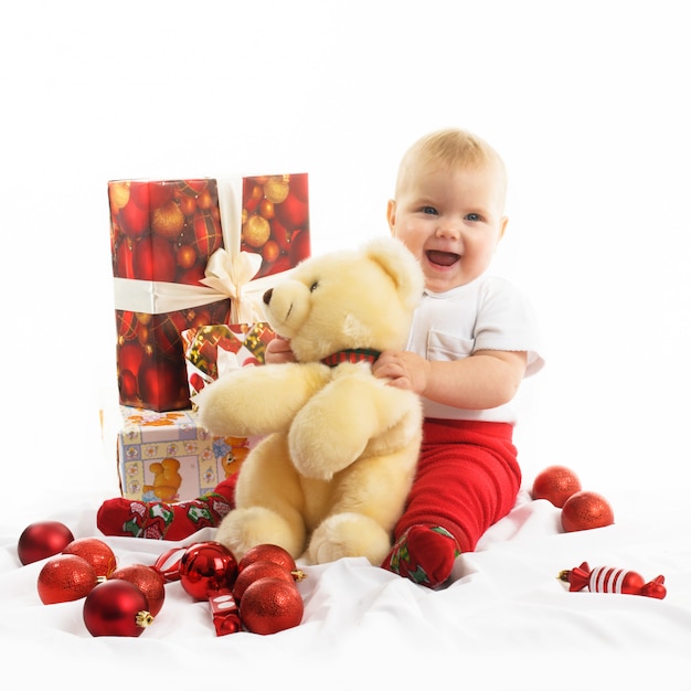 Baby in kerstmis