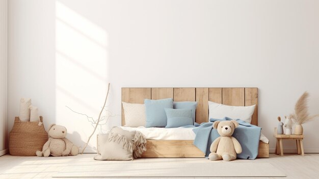 Foto baby interior design blu