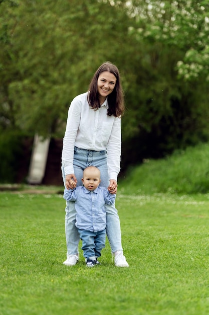 Baby learning to walk