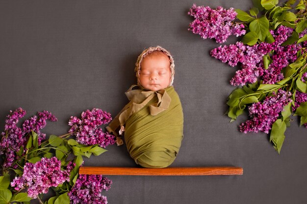 Baby in lilac