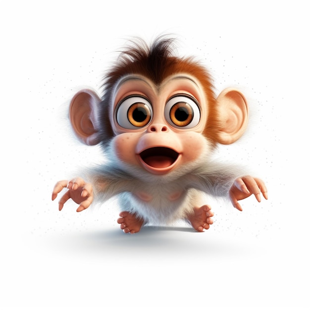 Baby monkey realistic image