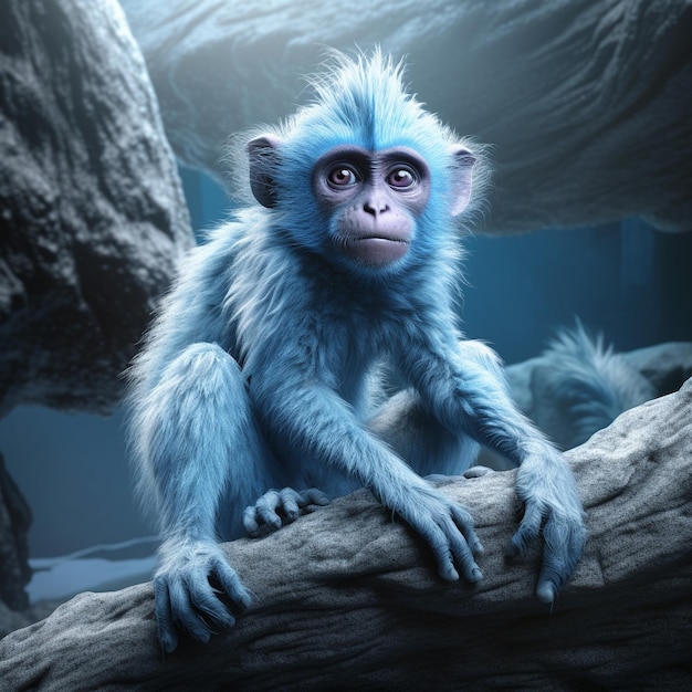 Baby monkey realistic image