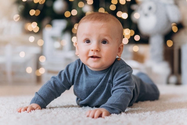 Foto baby nieuwjaar in de studio