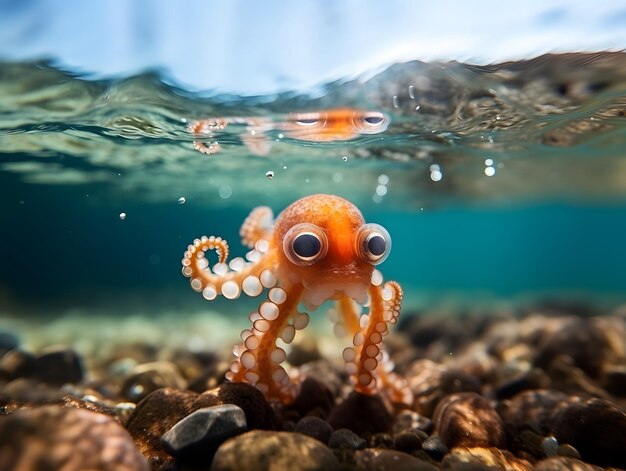 太平洋 で 泳ぐ 赤ちゃん の 章魚