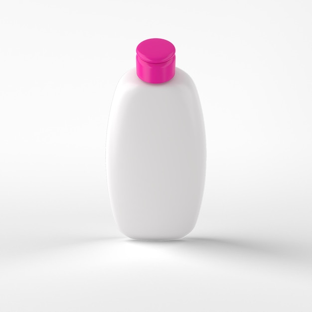 Baby Oil Top Side In White Background