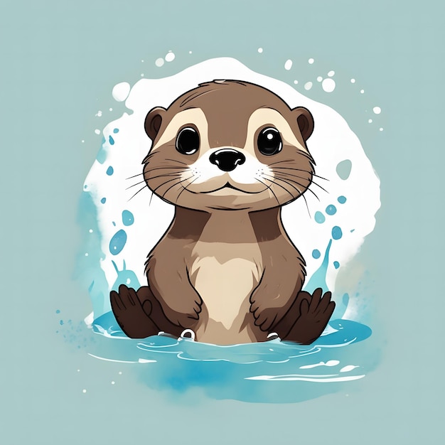 Baby Otter Ready for Print