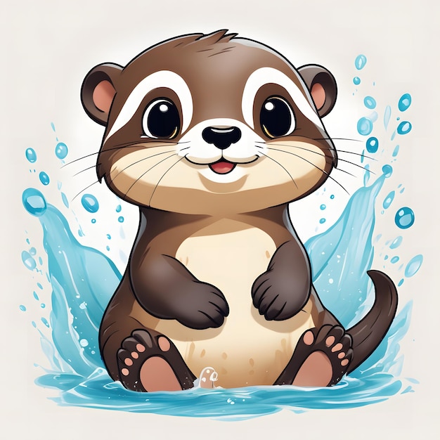 Baby Otter TShirt Design