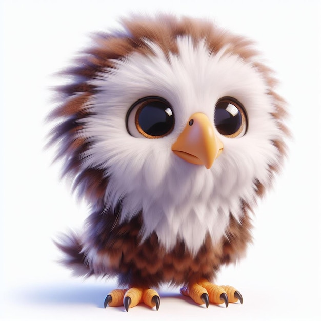 Baby owl 3d