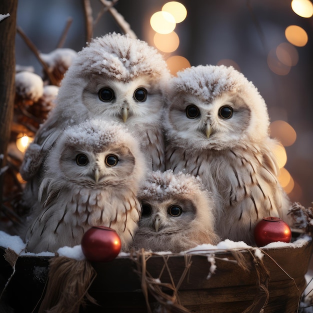 Photo baby owl owlets celebrating special occasions