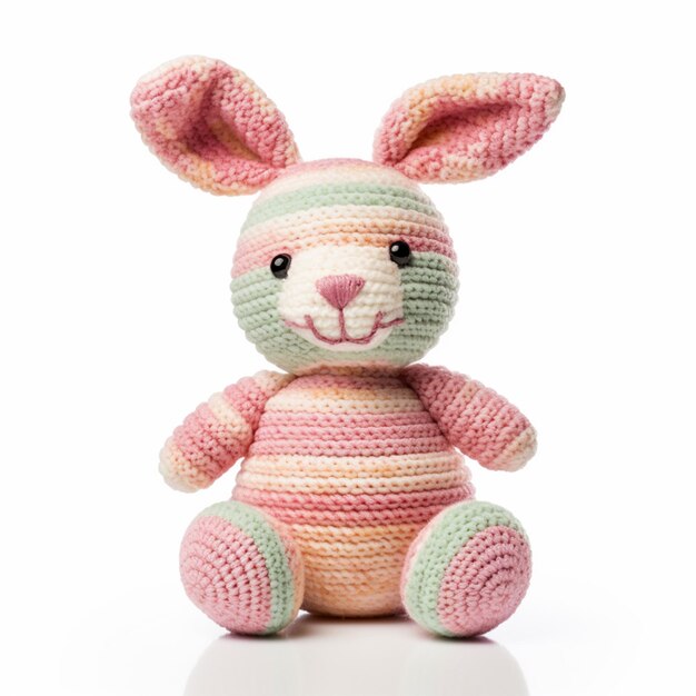 baby pink taddy bear on white