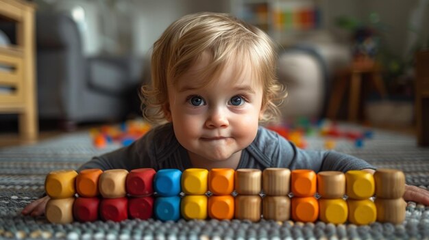 Baby Playing With Toy on Floor