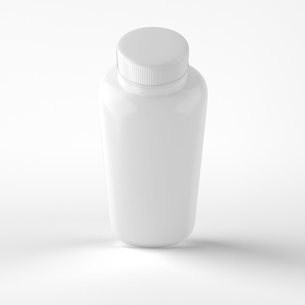 Baby Powder Front View In White Background