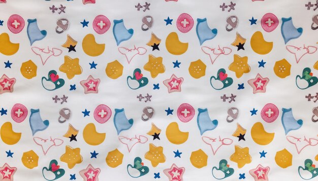 Photo baby print pattern