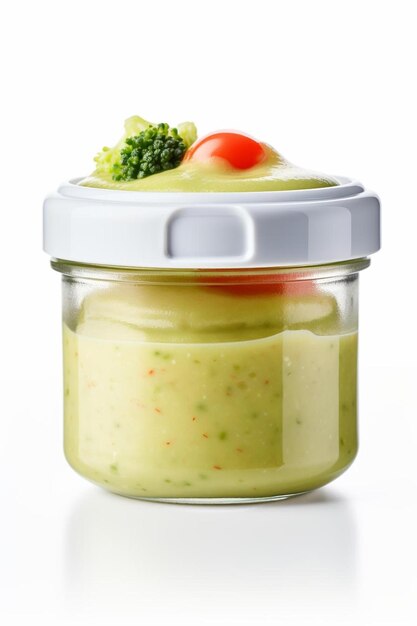 baby puree with vegetable mix broccoli