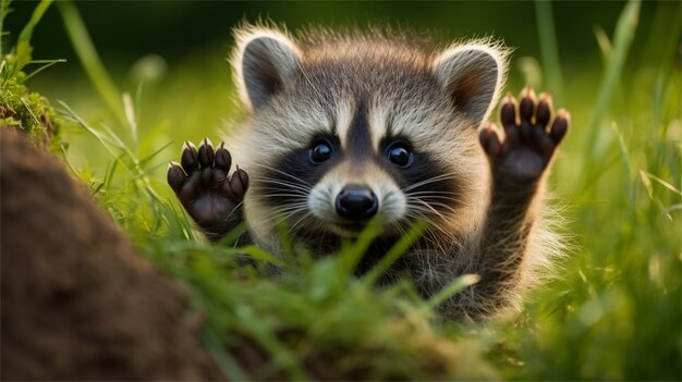 baby raccoon