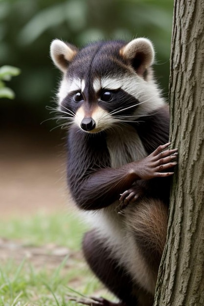 Photo baby raccoon