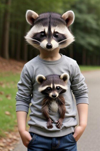 Photo baby raccoon