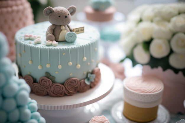 Foto torta di rivelazione del bambino maschio o femmina la torta di rivelazione è un modo semplice e veloce per rivelare il sesso del tuo bambino anche se non è un tè puoi usarla per un momento più intimo tra la famiglia