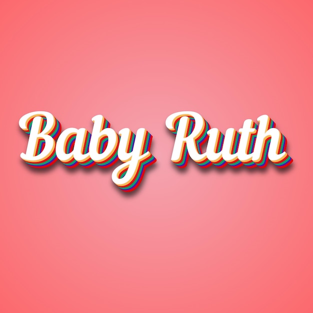 Baby Ruth Text Effect Photo Image Cool