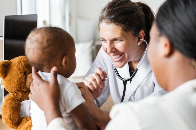 Baby&#39;s bezoek aan de dokter