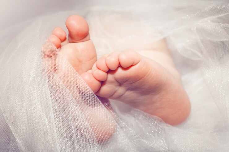 Photo baby's feet