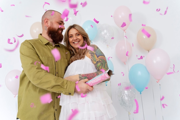 Photo baby's gender reveal party