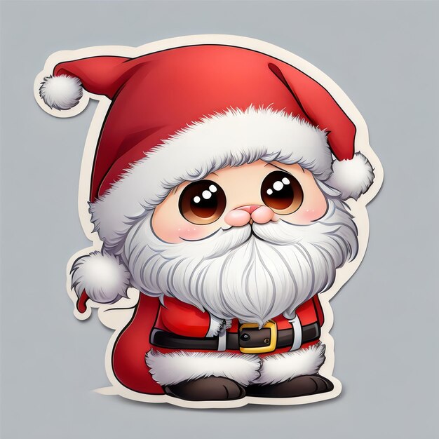 Baby Santa Illustrations Realistic Colors Cartoonish Charm