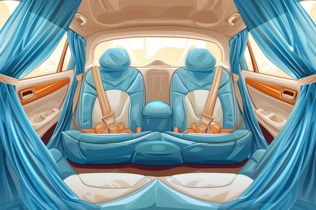 baby seat car curtains