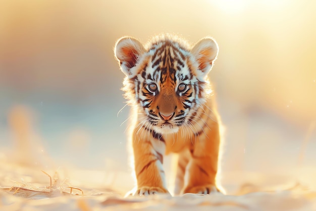 baby tiger AI generated