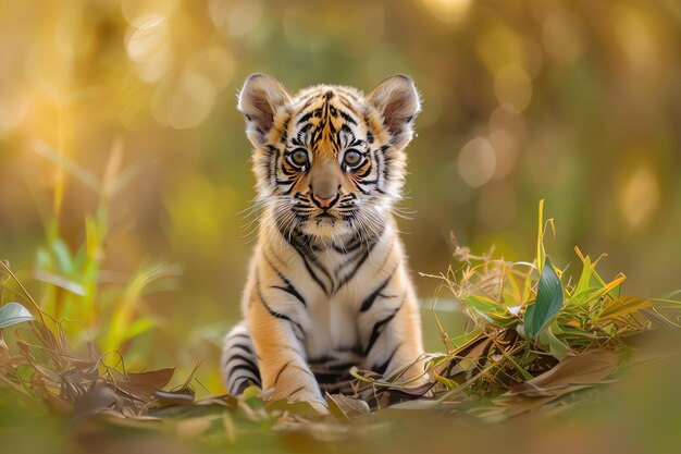 baby tijger portret AI gegenereerd