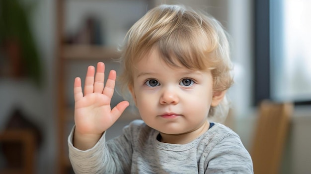 Photo a baby with a shirt that says  baby  on the side