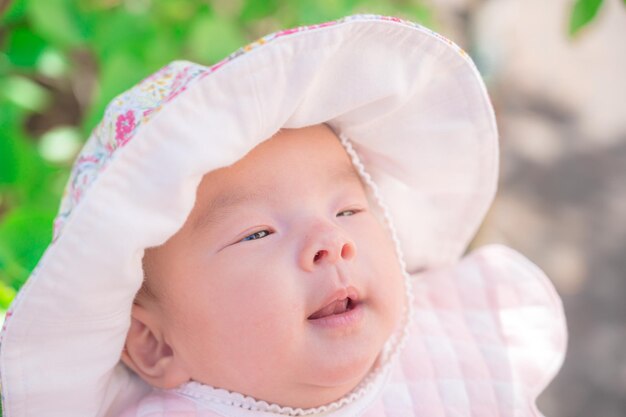 baby with sun protection