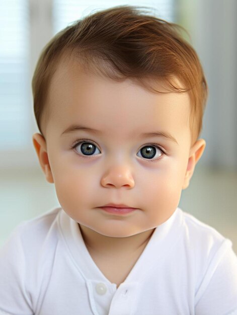 Photo a baby with a white shirt that says  the name  on it