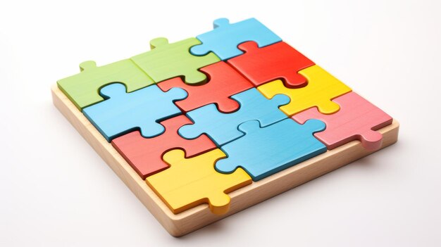 Baby39s First Puzzle Adventure on White Background