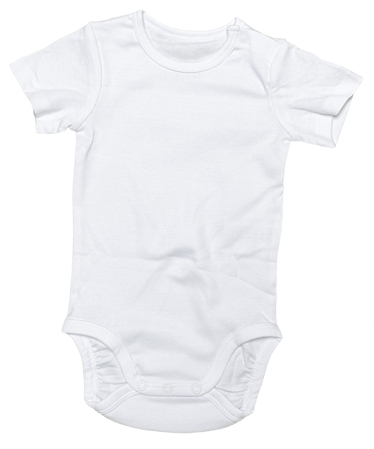 Foto babykleren op witte achtergrond worden geïsoleerd die