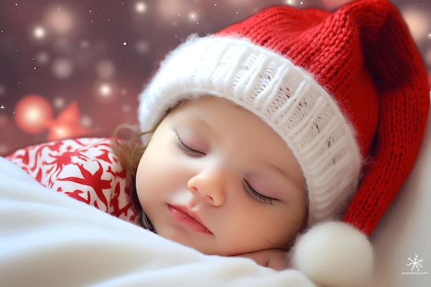 Babys first Christmas photos