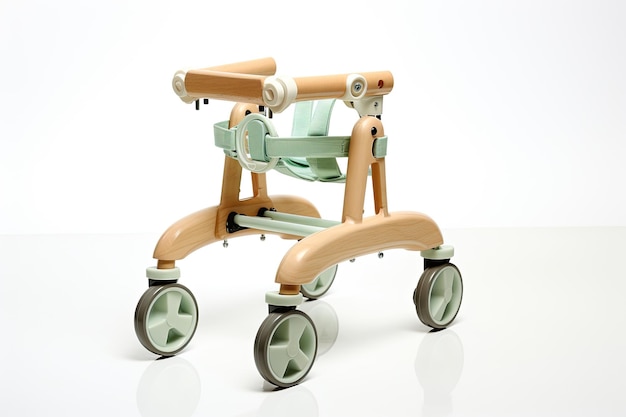 Babywalker op witte achtergrond