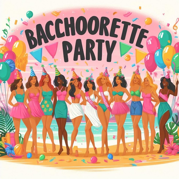 Bachelorette Party Illustration