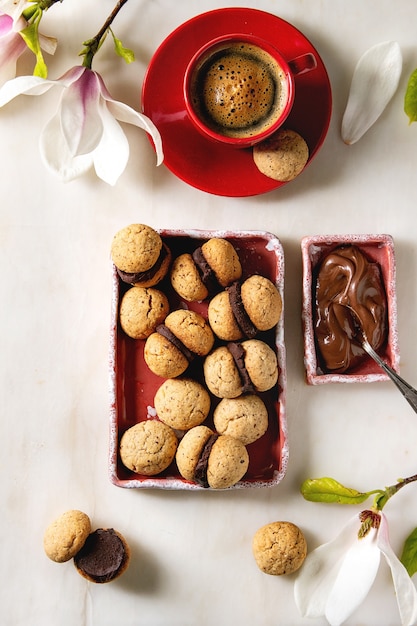 Baci di dama hazelnut biscuits